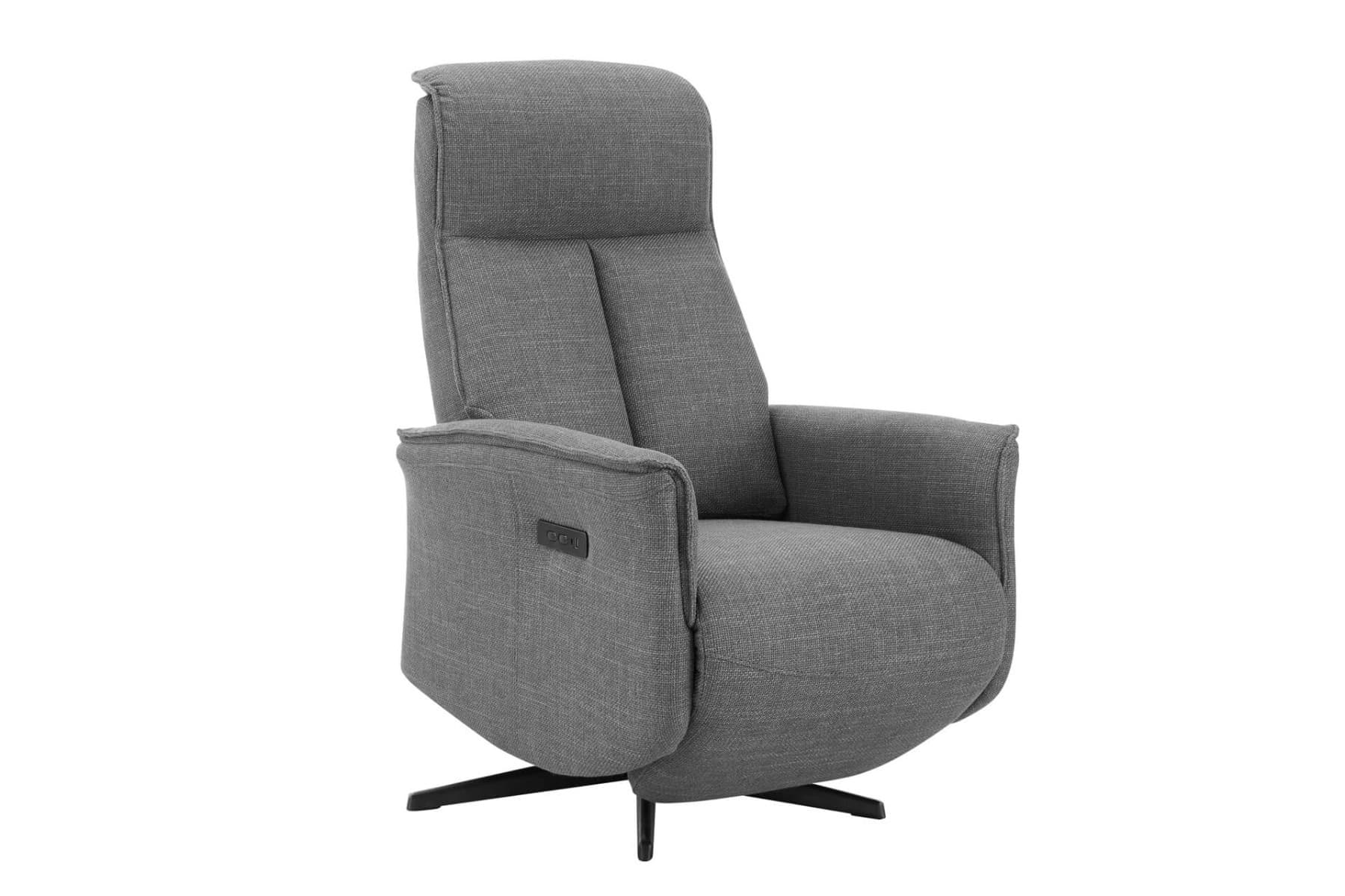 Riya Electric Recliner Accent Chair - Charcoal - Image 2