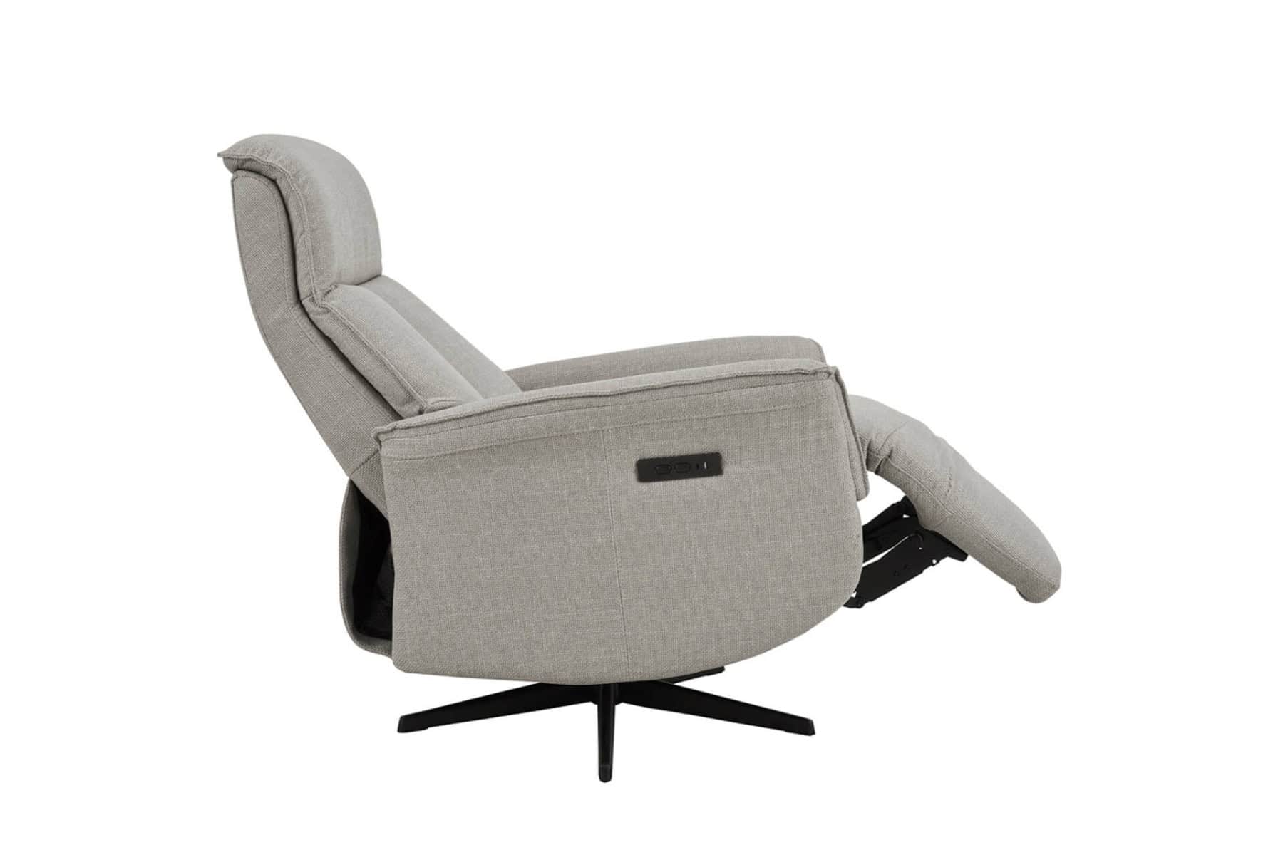 Riya Electric Recliner Accent Chair - Mushroom - Image 4