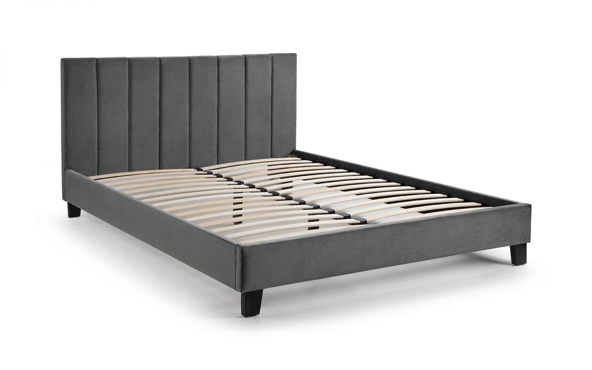 Roswell 3ft Bed in a Box - Grey Velvet - Image 2