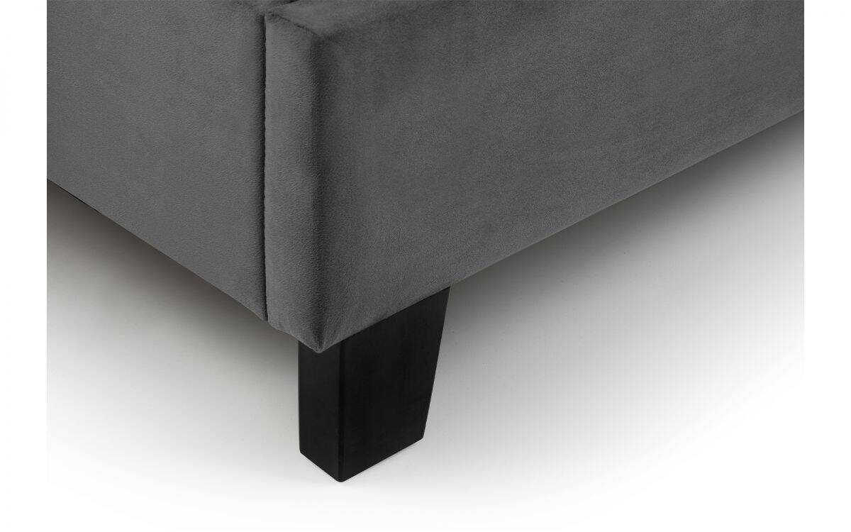 Roswell 3ft Bed in a Box - Grey Velvet - Image 5