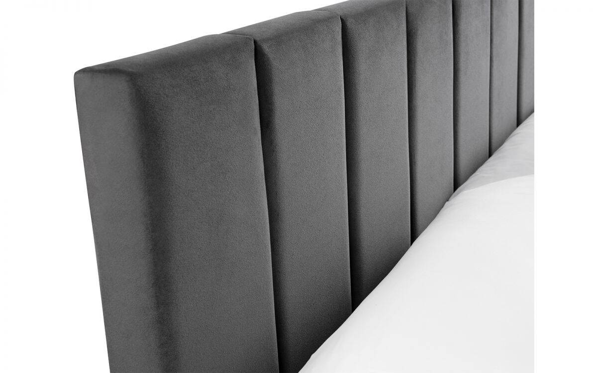 Roswell 3ft Bed in a Box - Grey Velvet - Image 6