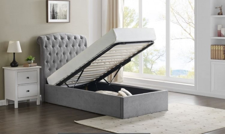 Limelight Rosa 3ft Ottoman – Light Grey