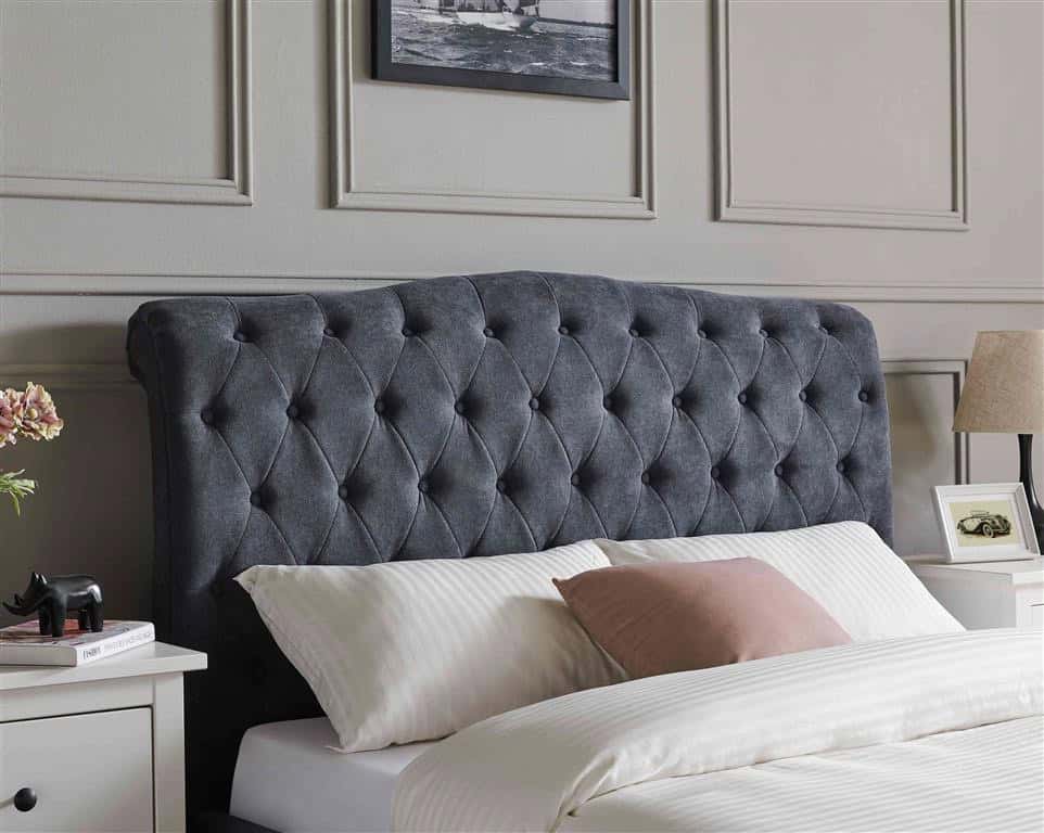 Limelight Rosa 3ft Bedframe - Dark Grey - Image 3