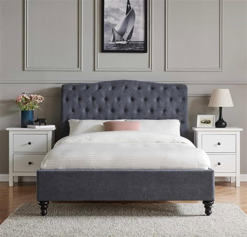 Limelight Rosa 5ft Bedframe - Dark Grey - Image 2