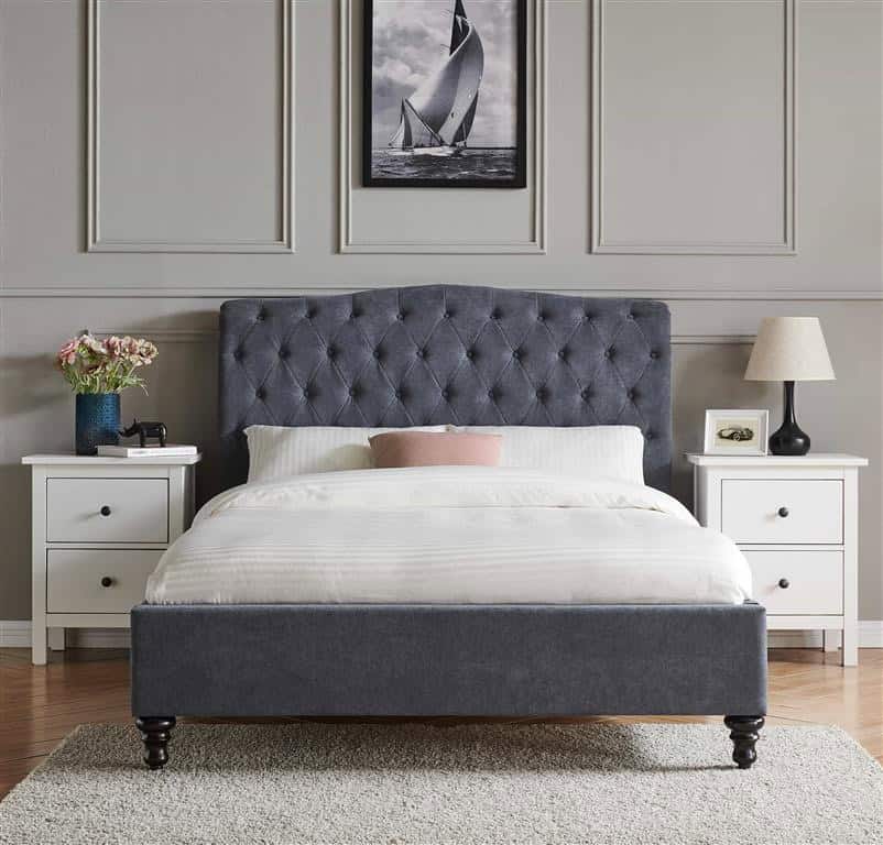Limelight Rosa 6ft Bedframe - Dark Grey - Image 2