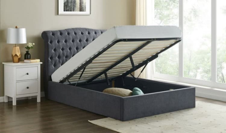 Limelight Rosa 3ft Ottoman – Dark Grey