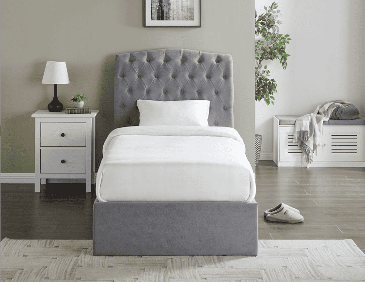 Limelight Rosa 4ft6 Ottoman - Light Grey - Image 3