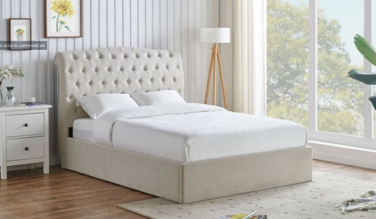 Limelight Rosa 3ft Ottoman - Natural - Image 2