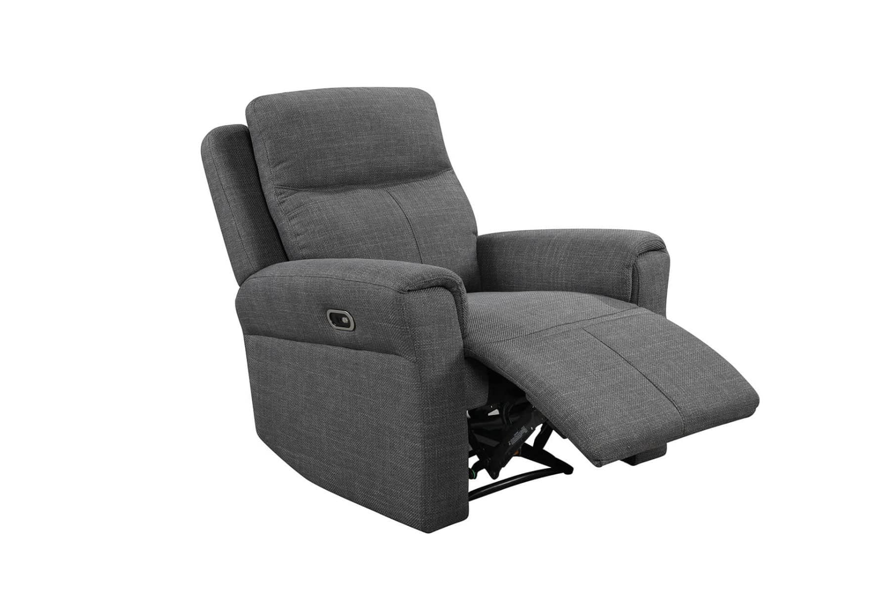 Russo 1 Seater Electric Recliner – Charcoal
