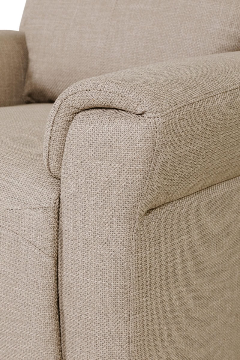 Russo 1 Seater Electric Recliner - Mushroom - Image 7