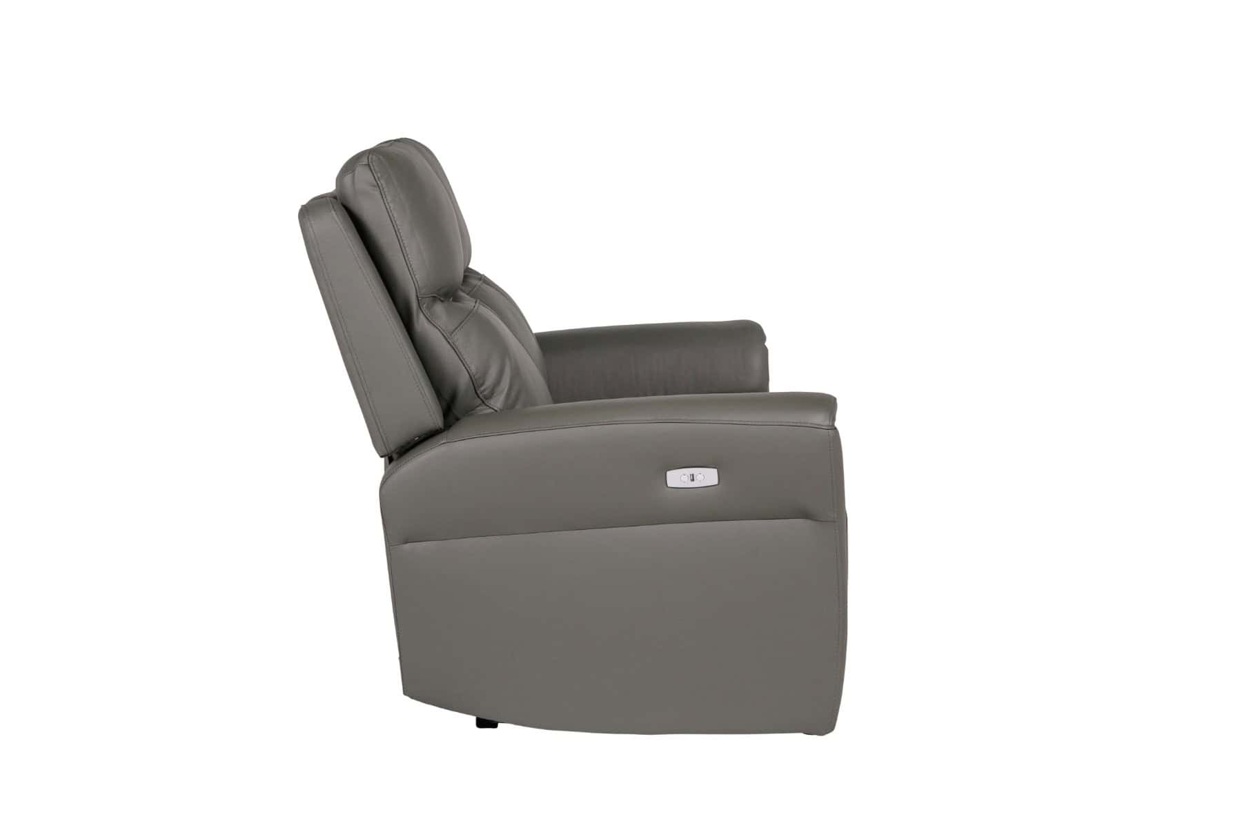 Russo 2 Seater Electric Recliner - Ash - Image 4
