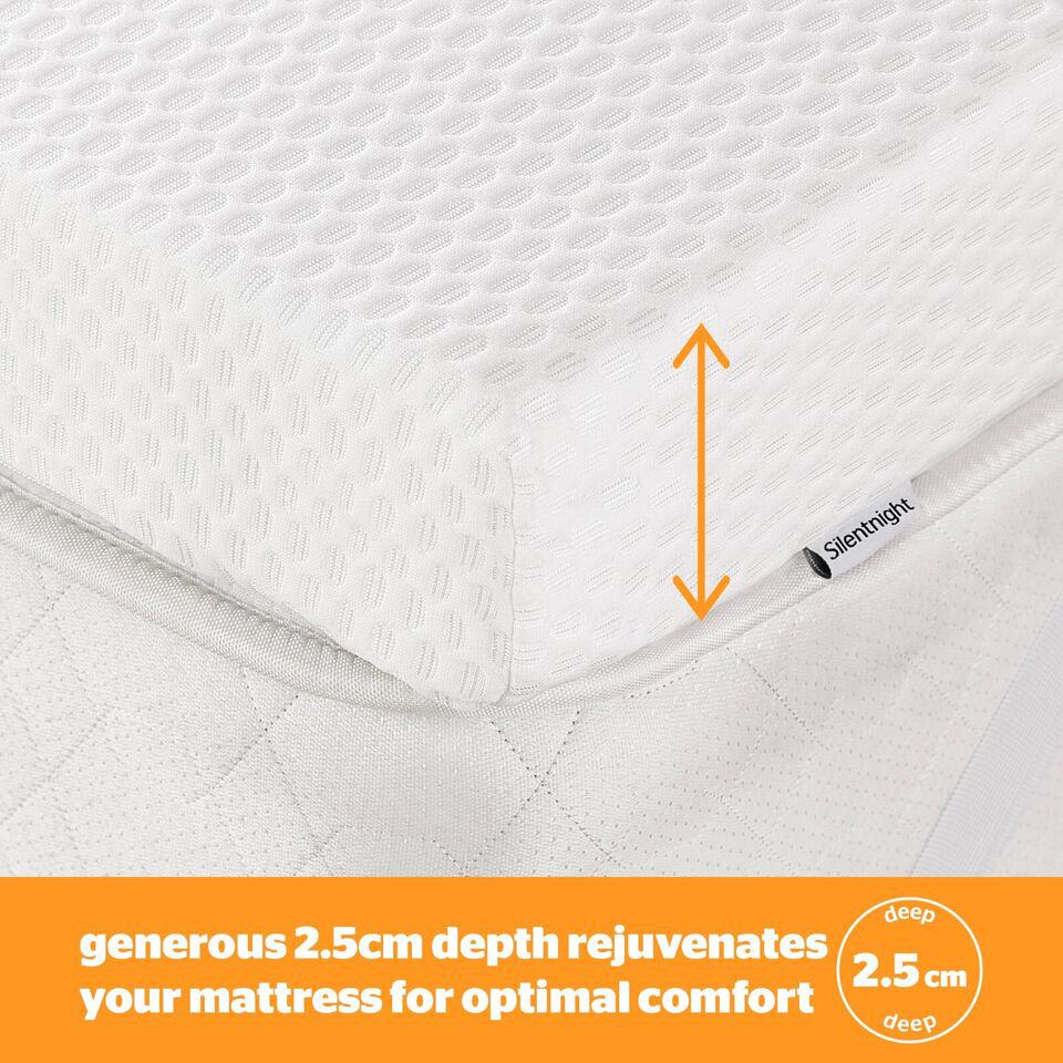 Silentnight Impress Memory Foam Mattress Topper - 5ft King Size - Image 3