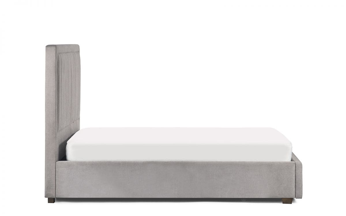 Samira 5ft Bedframe - Grey Velvet - Image 6