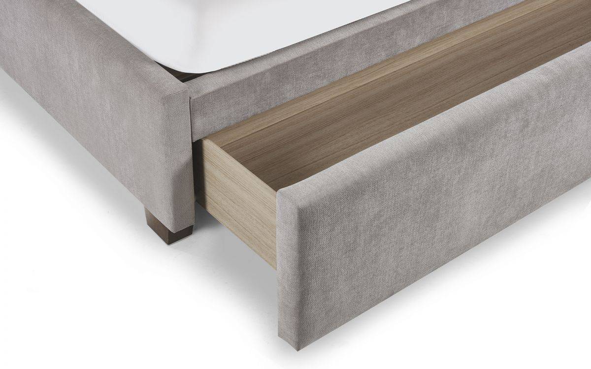 Samira 5ft Bedframe - Grey Velvet - Image 11