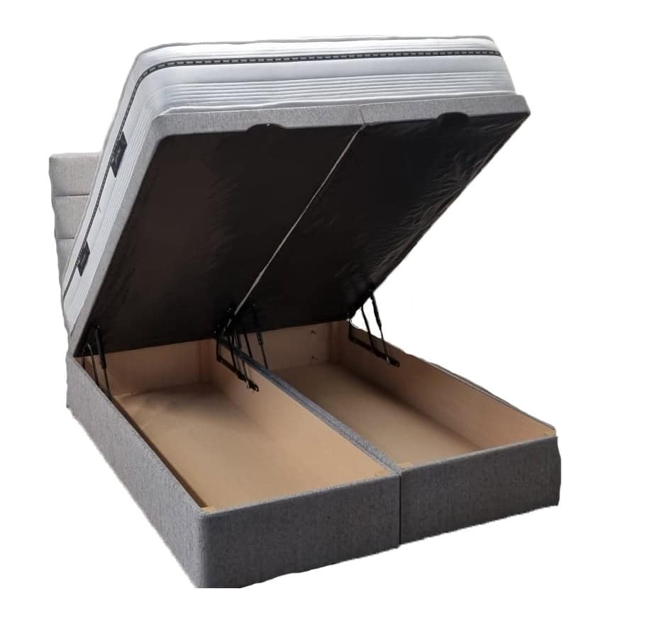 4ft6 Ottoman W/ Pocket Sprung Mattress & Headboard (Colour Choice) - Image 3