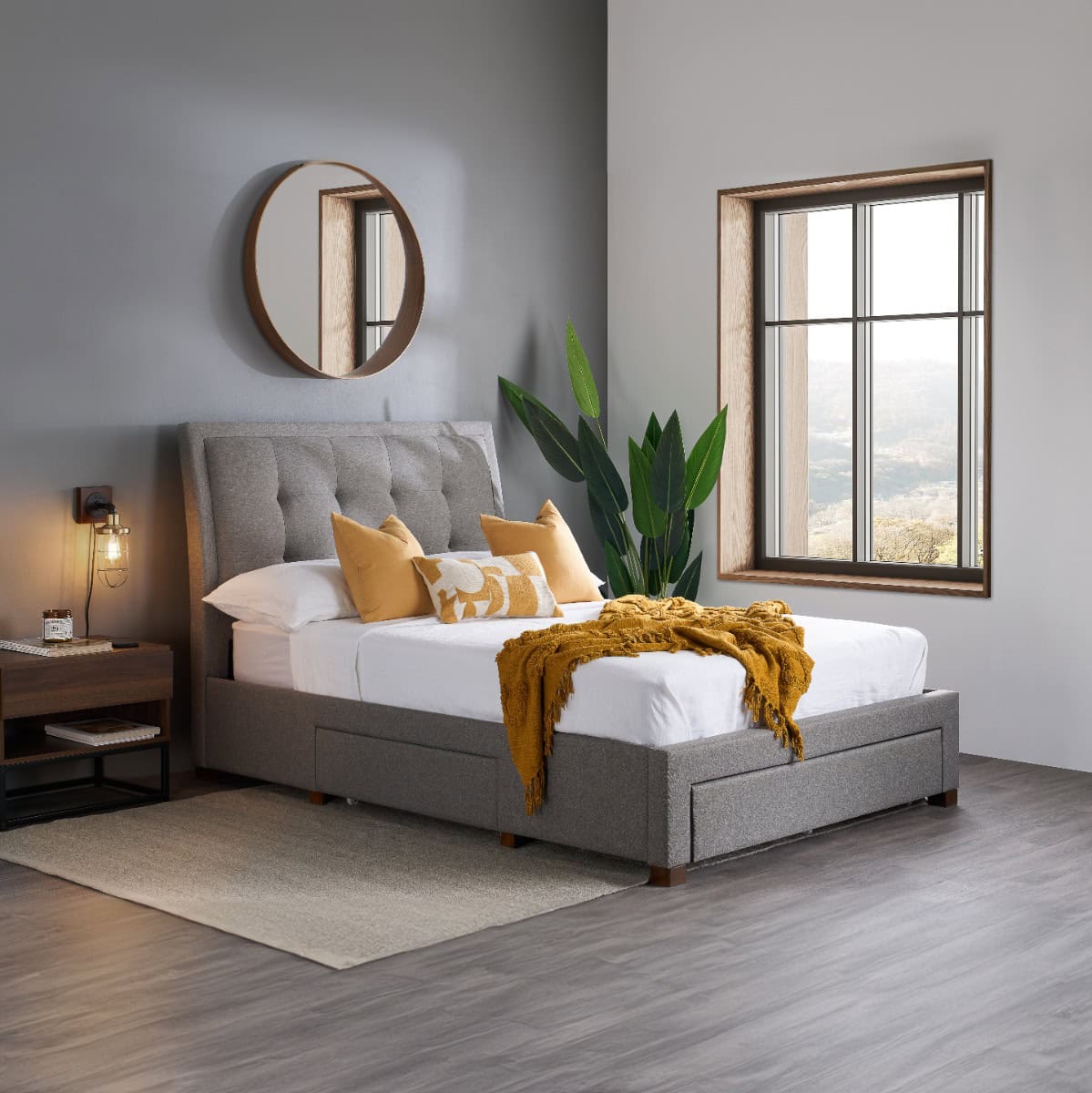 Shelby 5ft Bed - Grey - Image 2