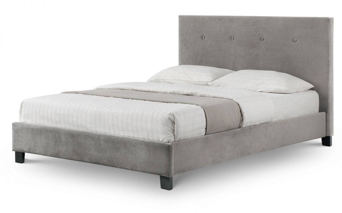 Elmington 4ft Bedframe - Grey Velvet - Image 2