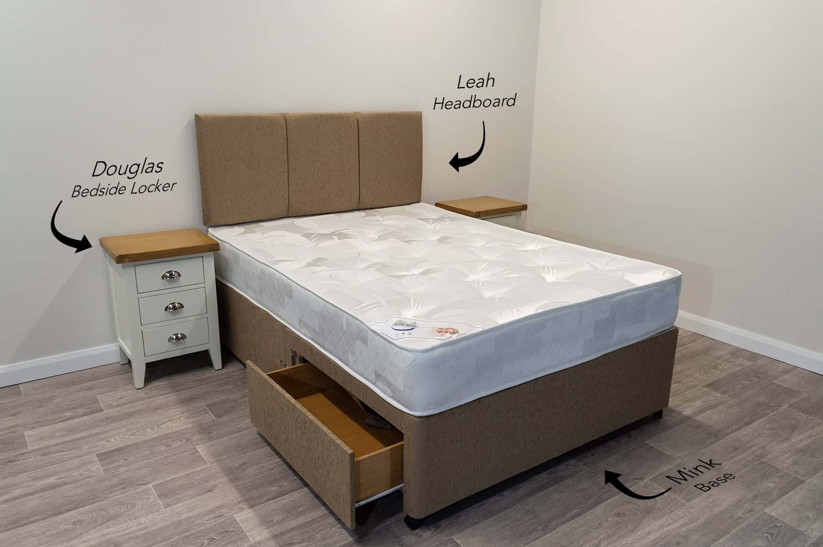 5ft Silver Dream Mattress with 2 FREE Drawers Base & Headboard - Image 3