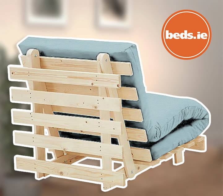 2ft6 Mito Futon Bed with Duck Egg Mattress - Image 2