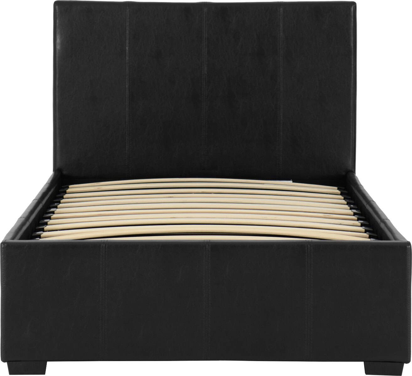 Waverley 3ft Storage Bed - Black Faux Leather - Image 6