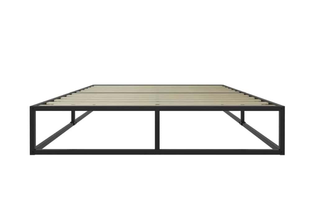 4ft6 Soho Metal Platform Bedframe - Black - Image 4