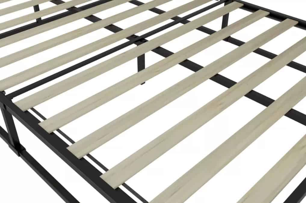 4ft6 Soho Metal Platform Bedframe - Black - Image 5