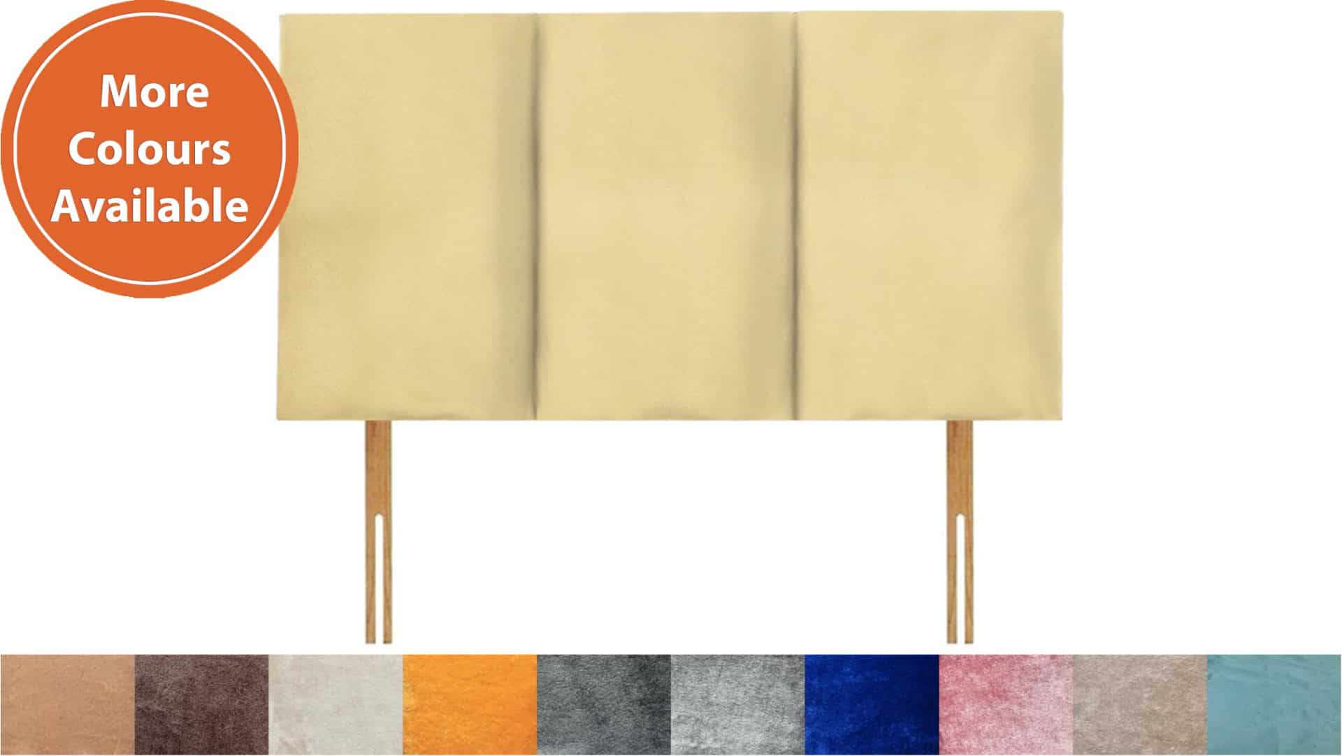 Apollo 4ft Southport Headboard in Velvet Fabric