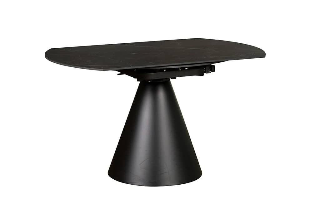 Baker Furniture Sintered Stone Round Extending Table (85cm -135cm) - Black - Image 3