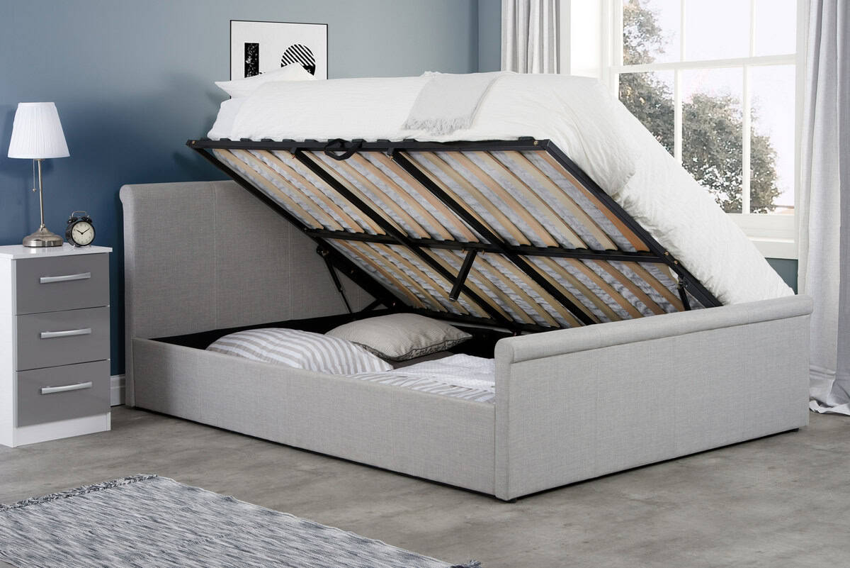 Stratus 4ft Ottoman Bed- Grey