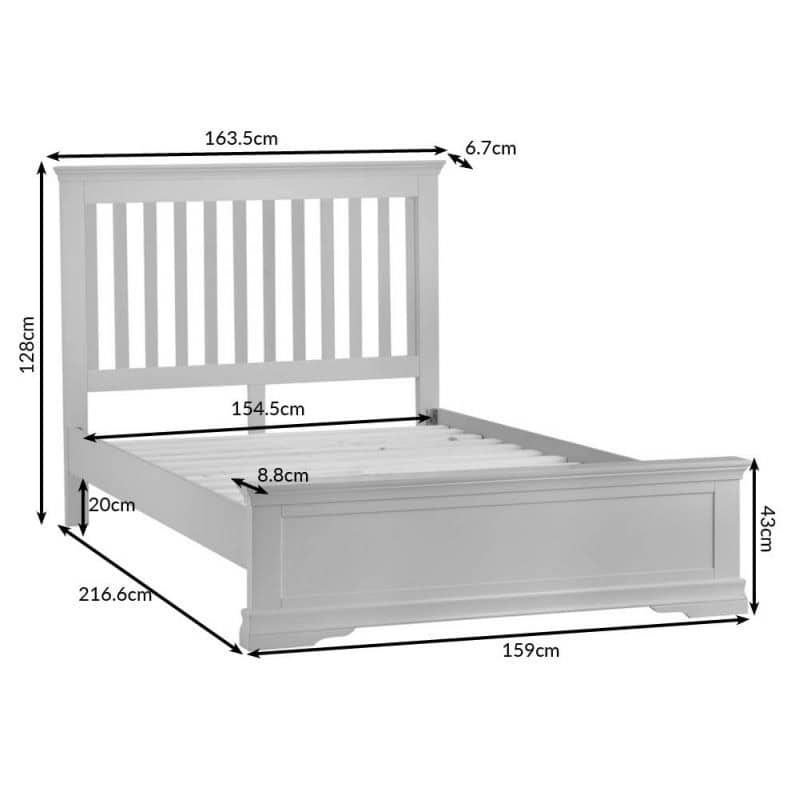 Swinford 5ft Bedframe - White - Image 4