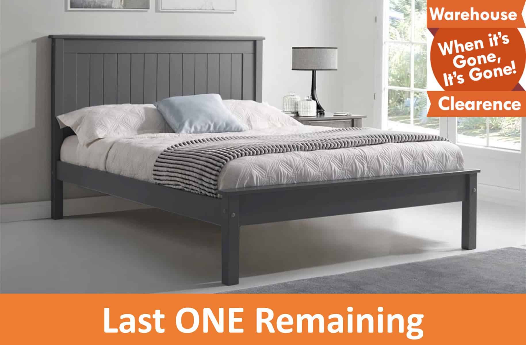 Limelight Taurus Low End 5ft Bedframe - Dark Grey - Image 6