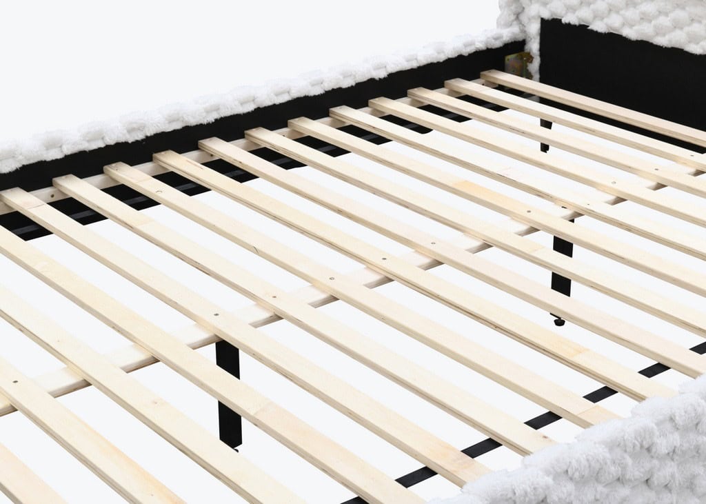 4ft6 Tilly Bedframe - White - Image 4