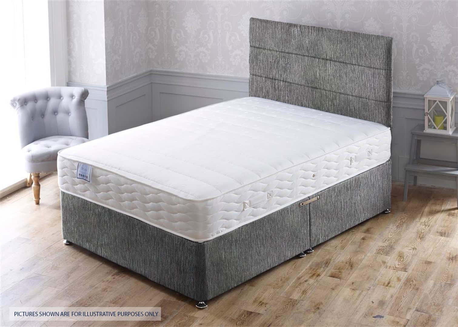 Apollo 4ft6 Titan Bed - House Grey