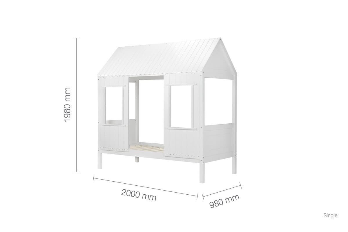 Treehouse 3ft Bed - White - Image 9