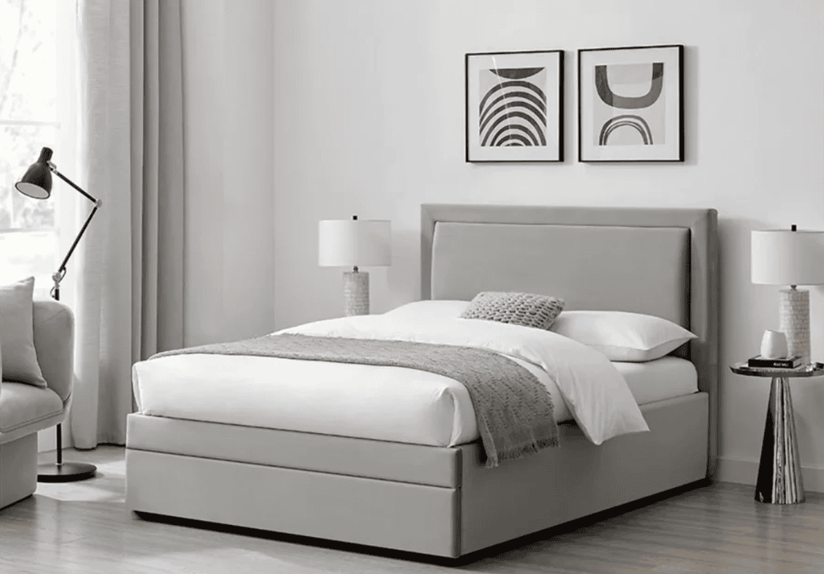 Limelight Ursa 4ft6 Storage Bedframe - Grey Velvet - Image 2