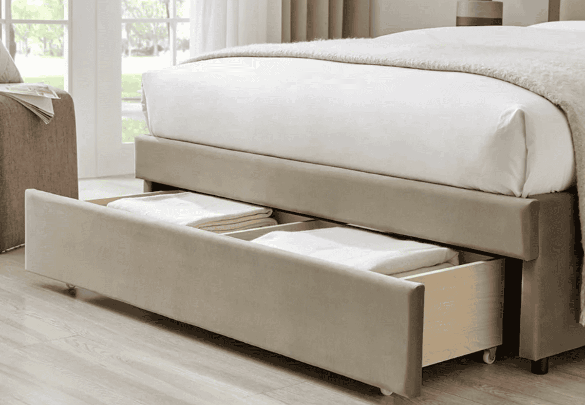 Limelight Ursa 4ft6 Storage Bedframe - Taupe Velvet - Image 5