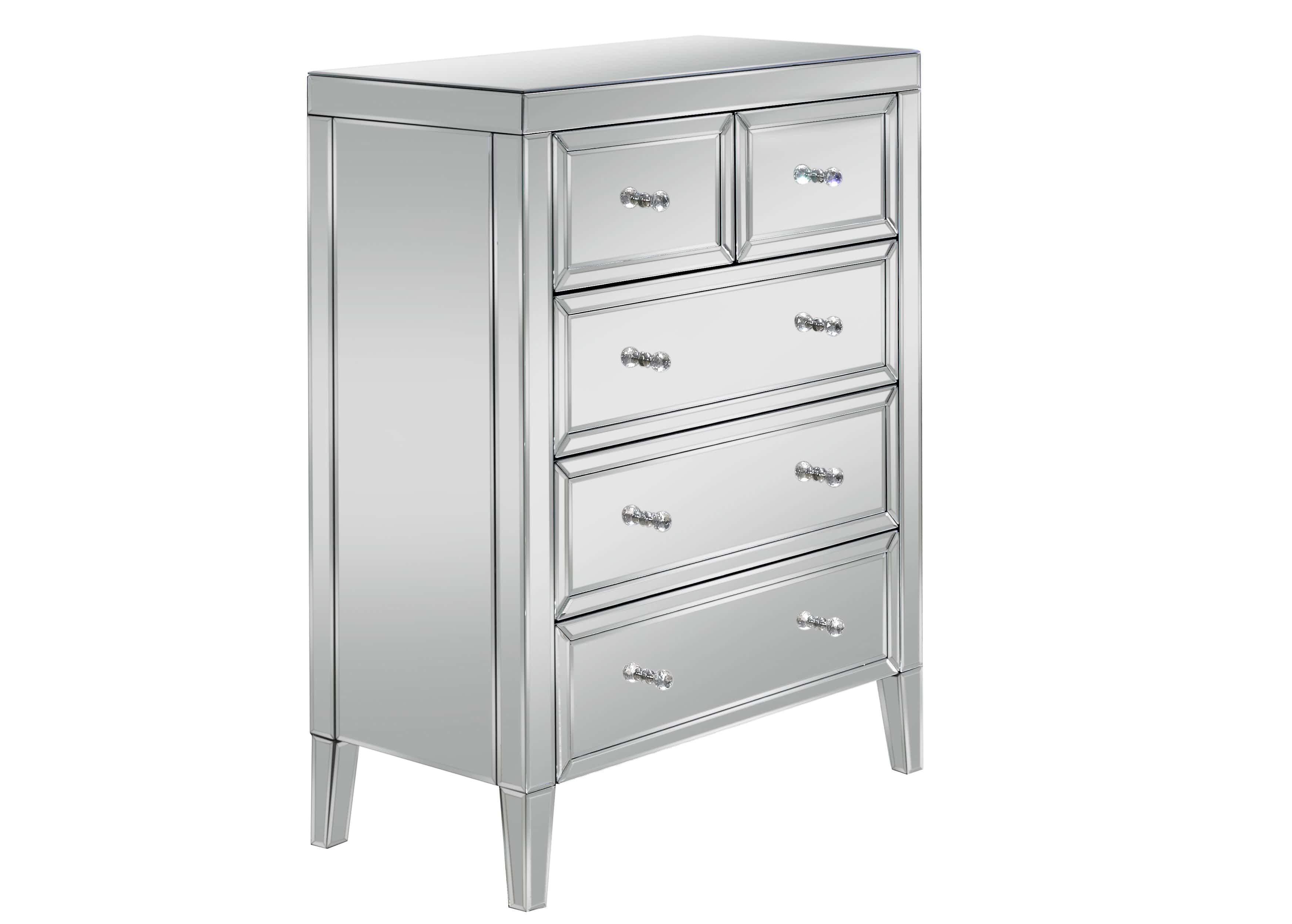 Valencia Mirrored 3+2 Drawer Chest - Image 2