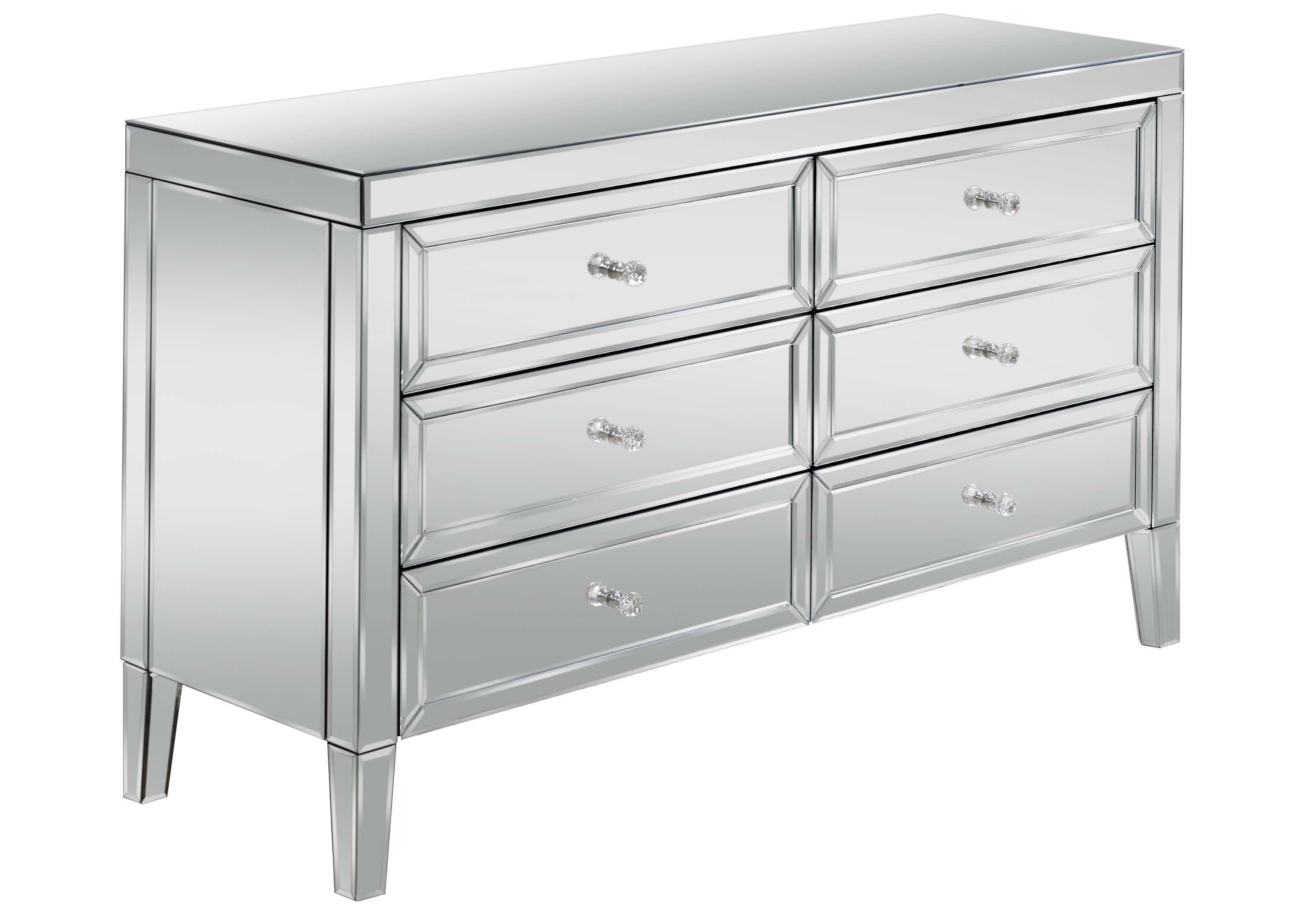 Valencia Mirrored 6 Drawer Chest - Image 2