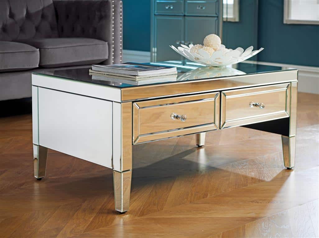 Valencia Mirrored Coffee Table - Image 2