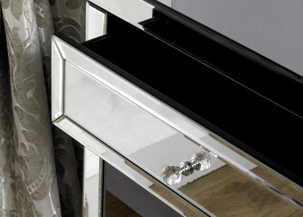 Valencia Mirrored 2 Drawer Dressing Table - Image 3