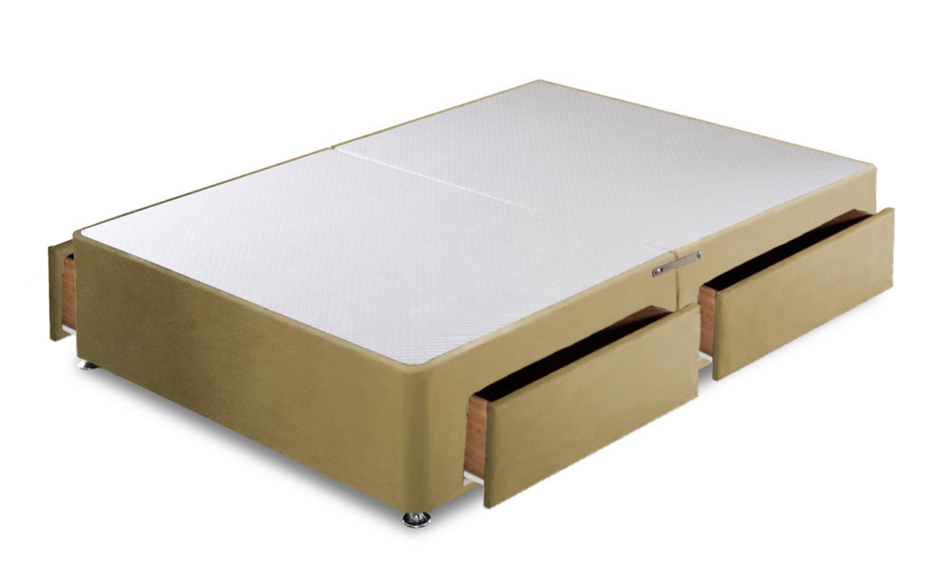 Apollo 4ft Divan Base With 4 Drawers in Velvet Fabric - Image 3
