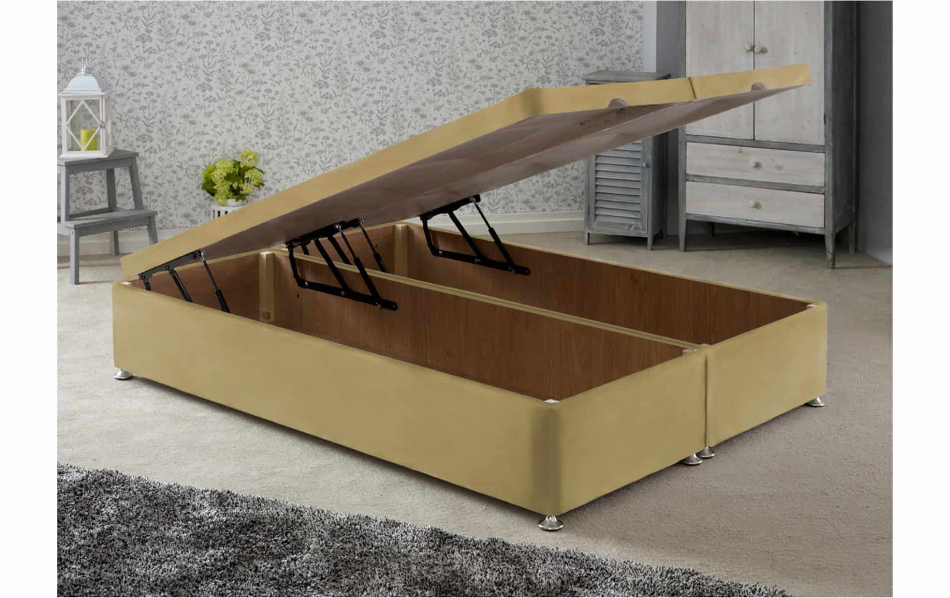 Apollo 4ft Front Opening Ottoman Base in Velvet Fabric - Image 3