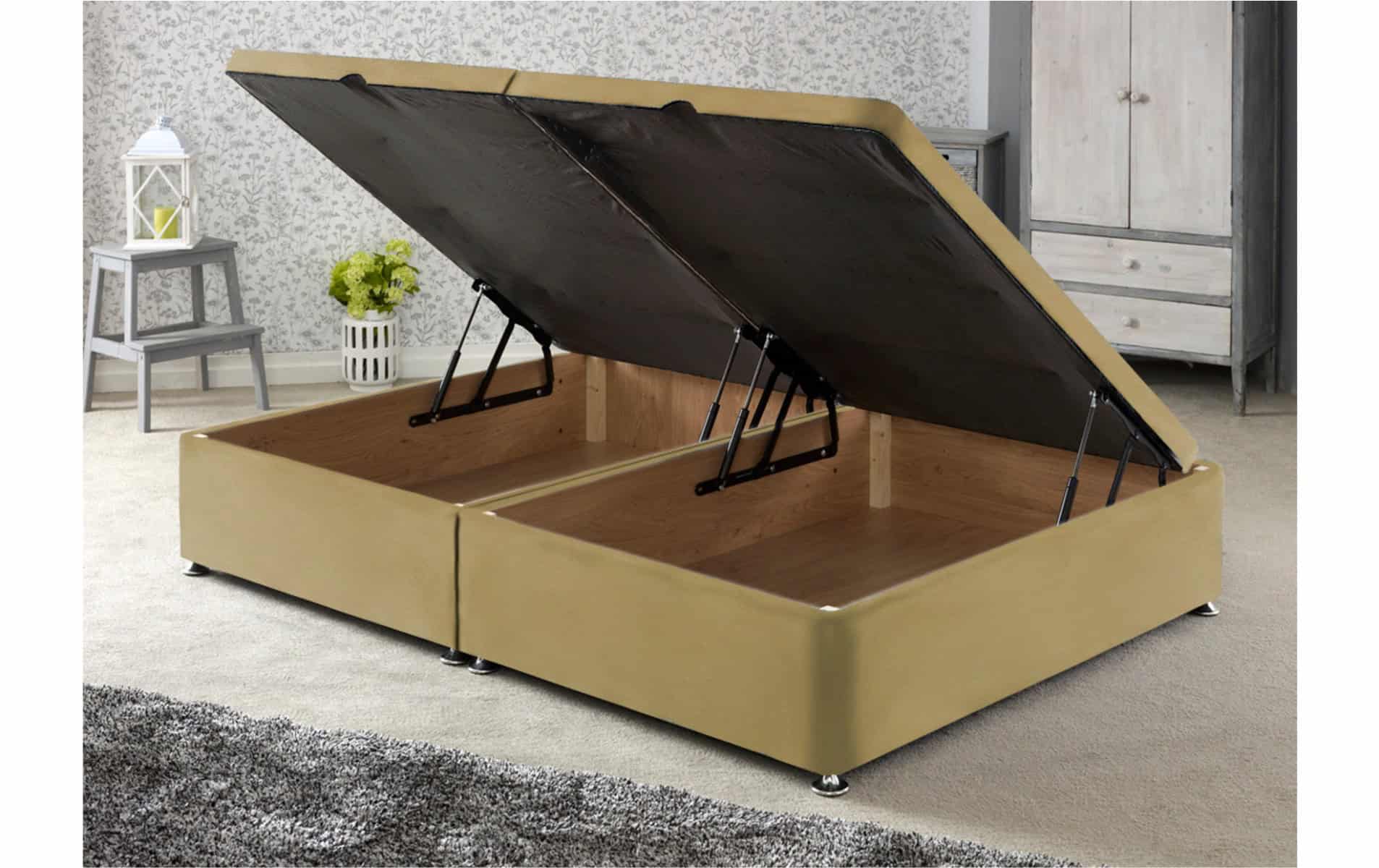 Apollo 4ft Side Opening Ottoman Base in Velvet Fabric - Image 3