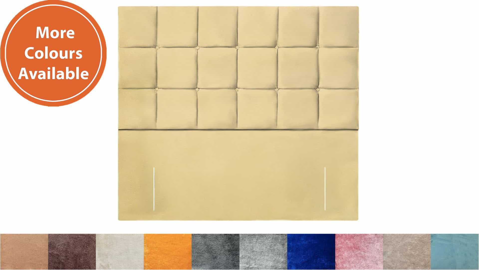 Apollo 3ft6 Venice Headboard in Velvet Fabric