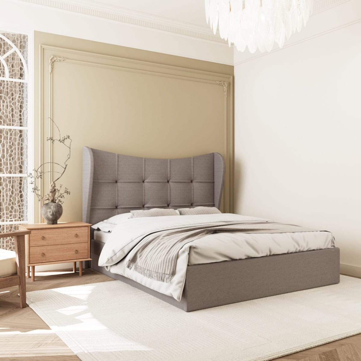 Verona 4ft6 Ottoman Bedframe - Brown - Image 2