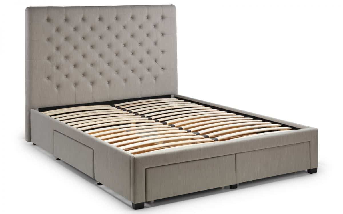 Winston 4ft6 4 Drawer Bed - Grey Linen - Image 4