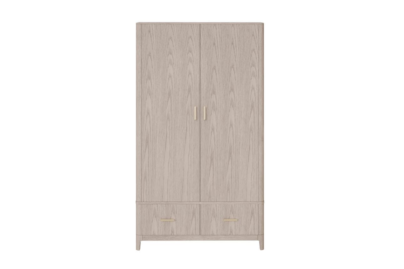 Zahra 2 Door Wardrobe - Parisian Cream - Image 2